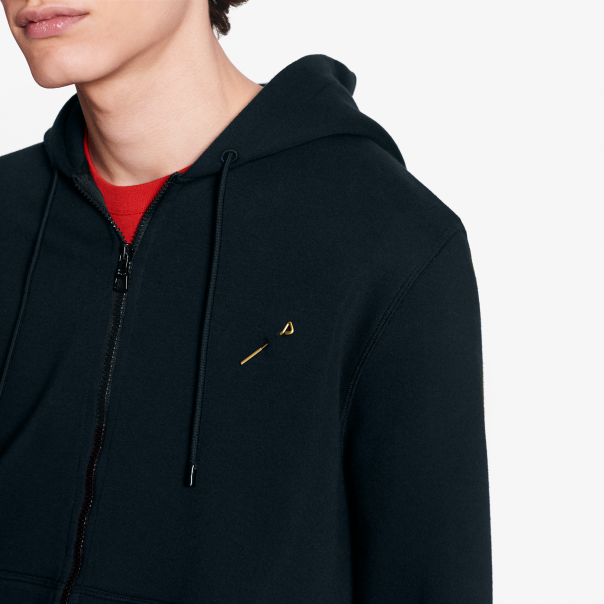 Axel Arigato logo-print rib-trimmed hoodie Gelb
